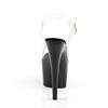 Pleaser - ADORE708 Sandale à bride à la cheville, Pole dance chaussures - Chaussures de pole dance - Noir/Transparent Product image